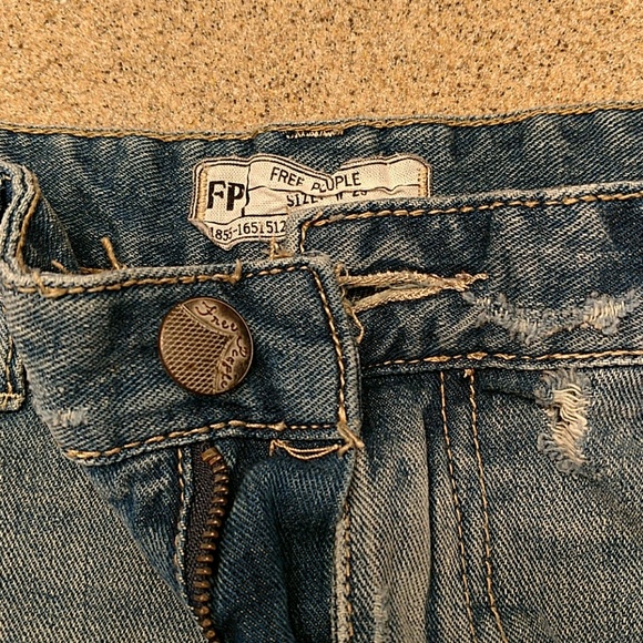 Free People shorts, raw edge, distressed - Picture 5 of 7